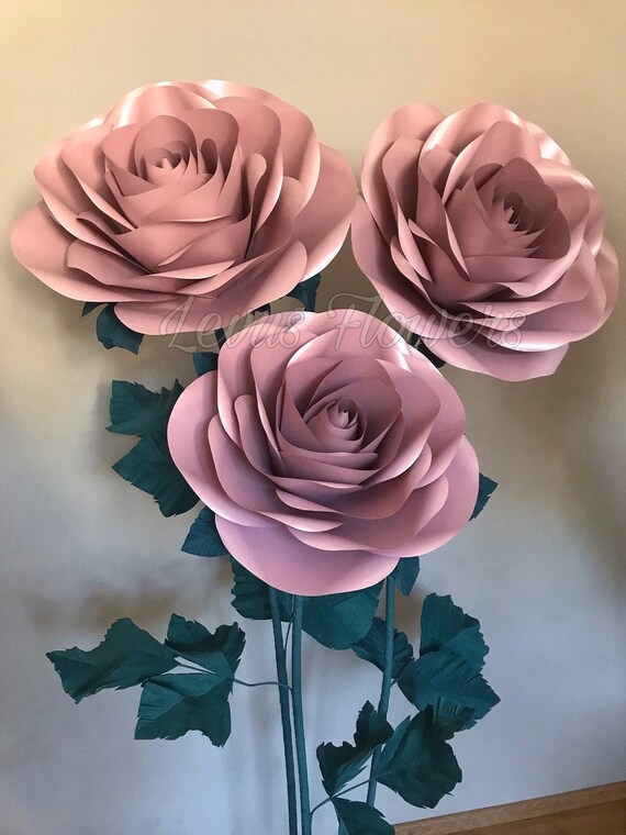 giant paper flowers paper flowers with stems large paper flowers stand with flowers flowers decor big paper roses big flower paper