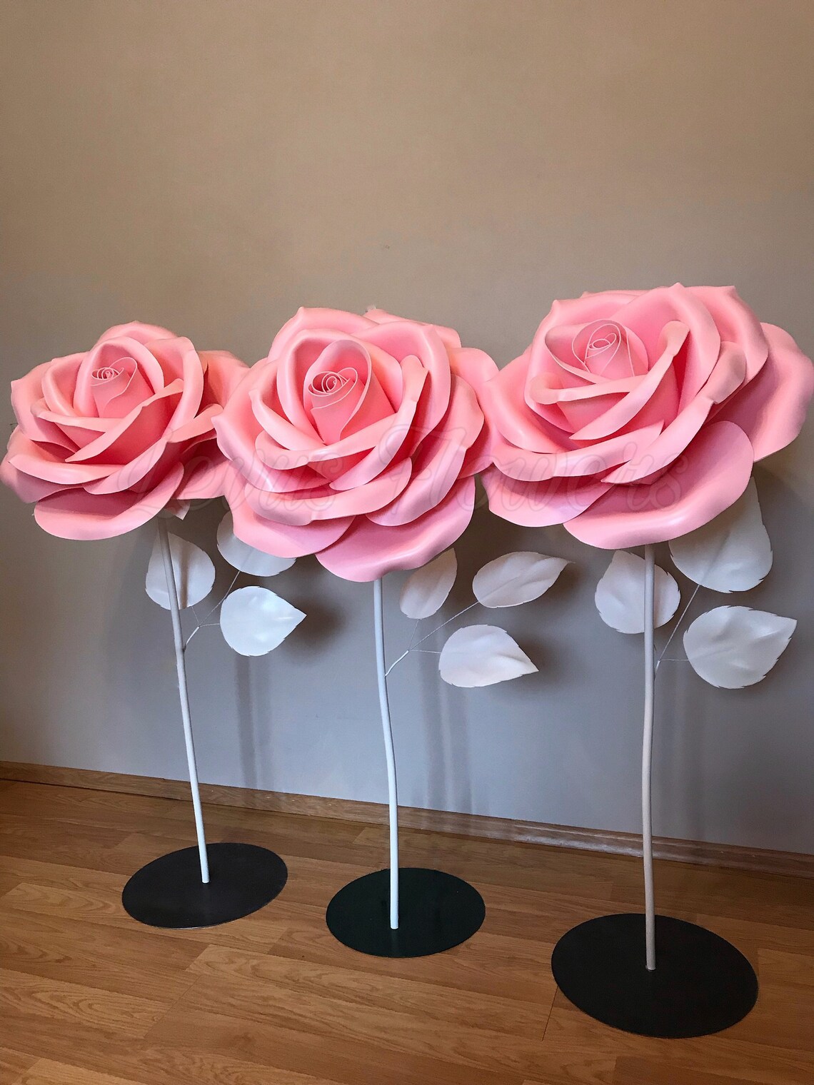 Giant Paper Flowerstem Paper Flowerslagre Paper Etsy