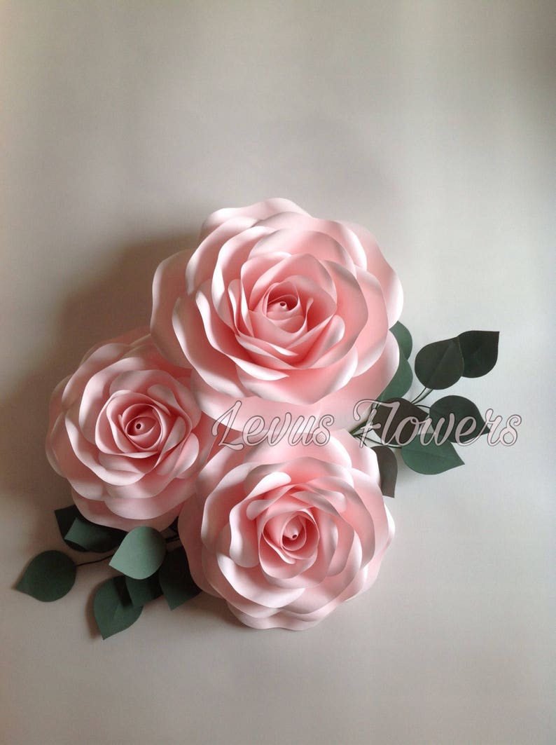 Large Paper Flowers Wall Decor Giant Pink Paper Flowers Etsy