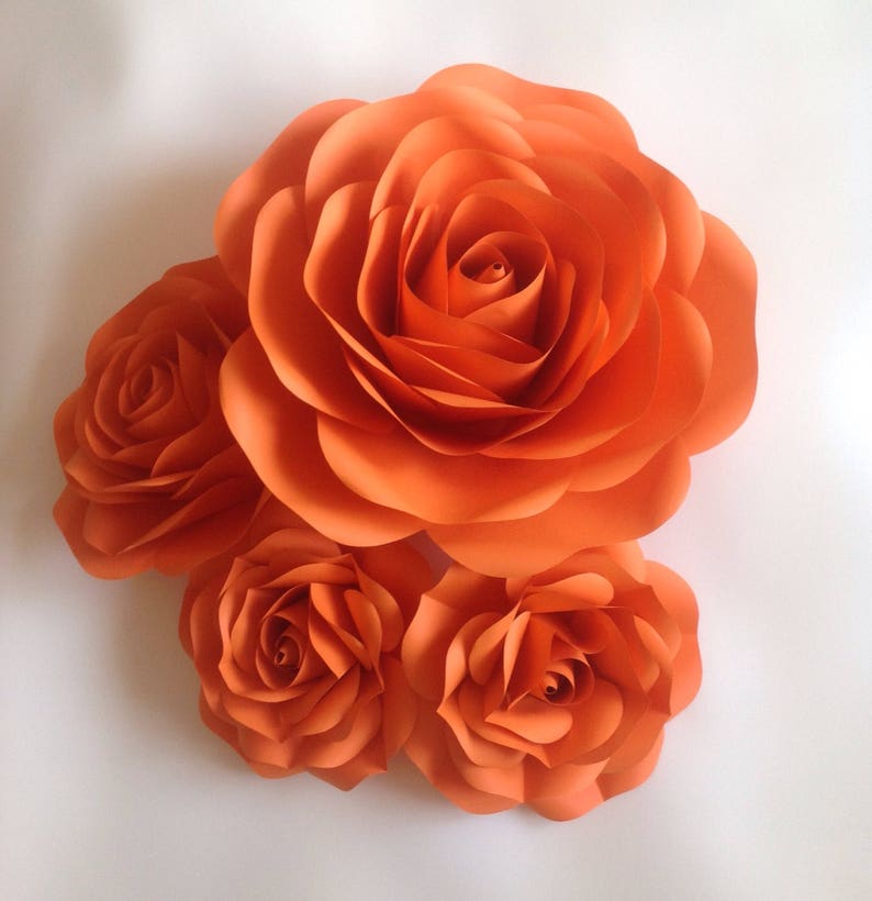 Paper Flowers Wall Decor Large Paper Flowers Wall Decor Etsy