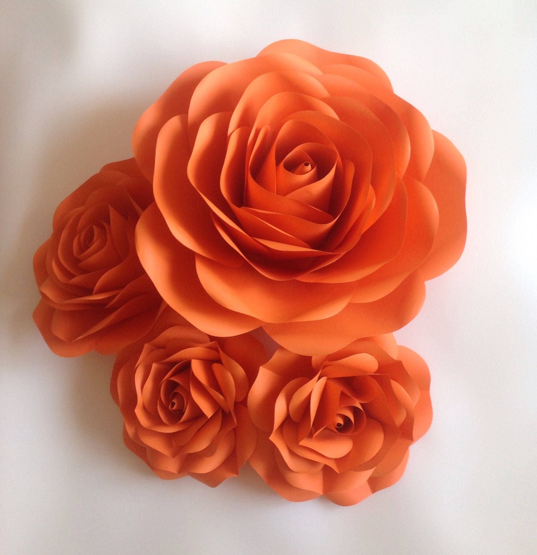 Paper Flowers Wall Decor Large Paper Flowers Wall Decor Etsy