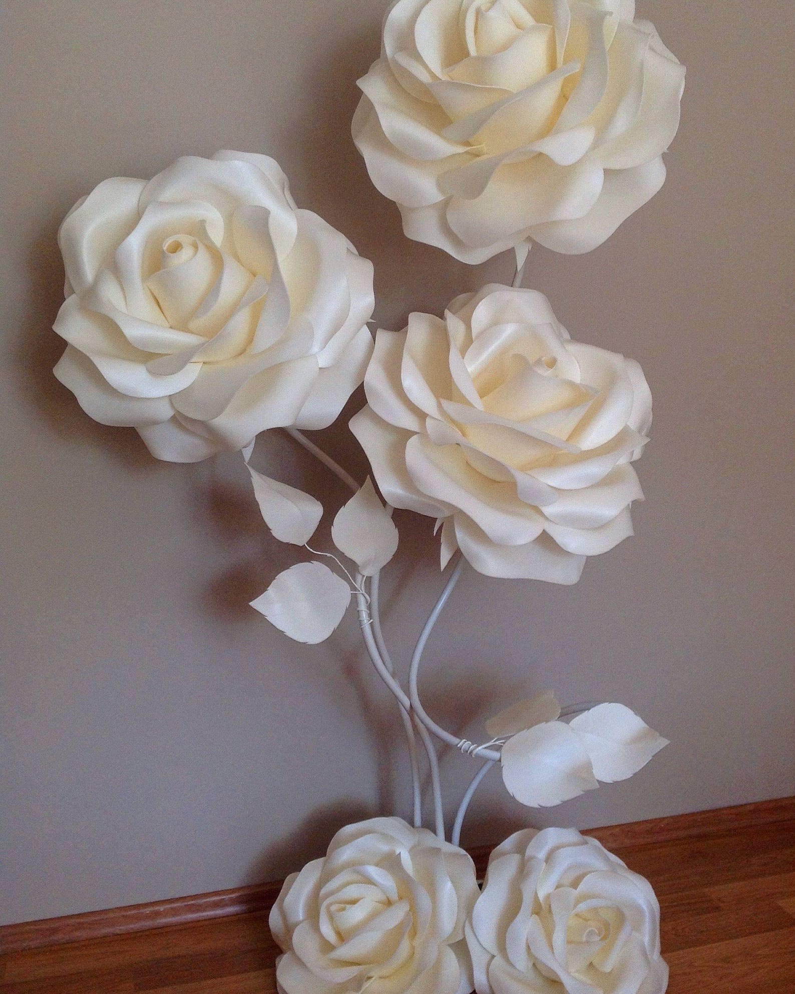 Giant Paper Flowerstem Paper Flowerslagre Paper Etsy