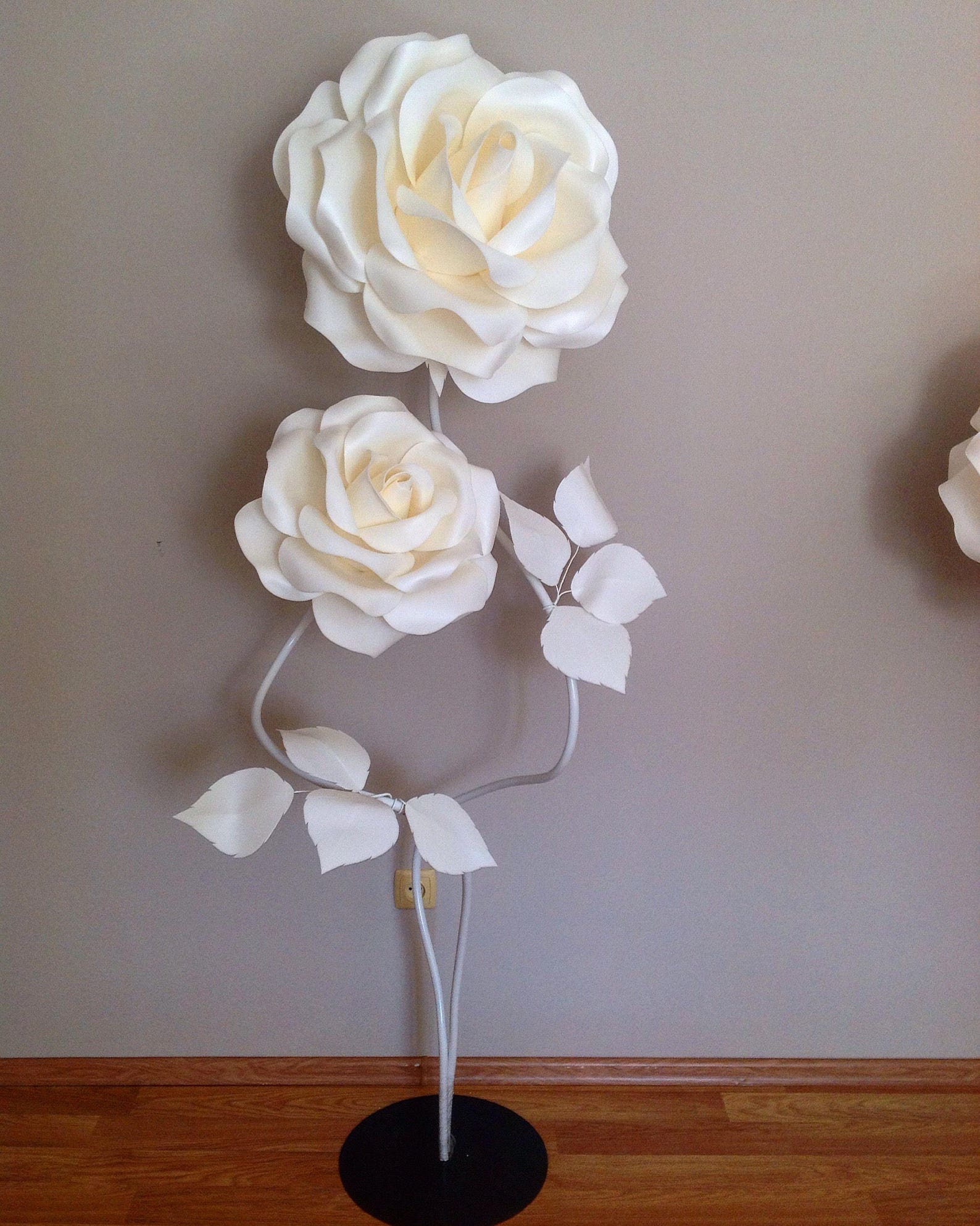 Giant Paper Flowerstem Paper Flowerslagre Paper Etsy
