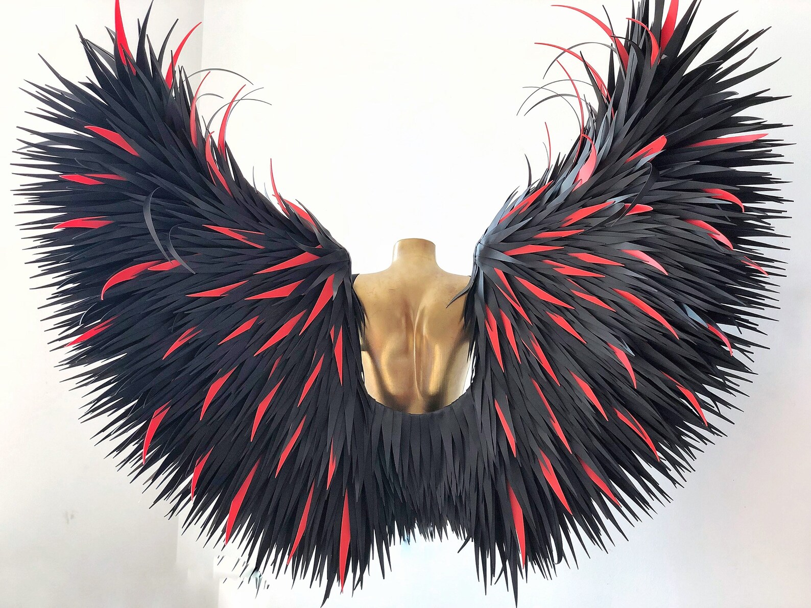 Großes Engelsflügel Kostüm Exclusive rote und schwarze | Etsy