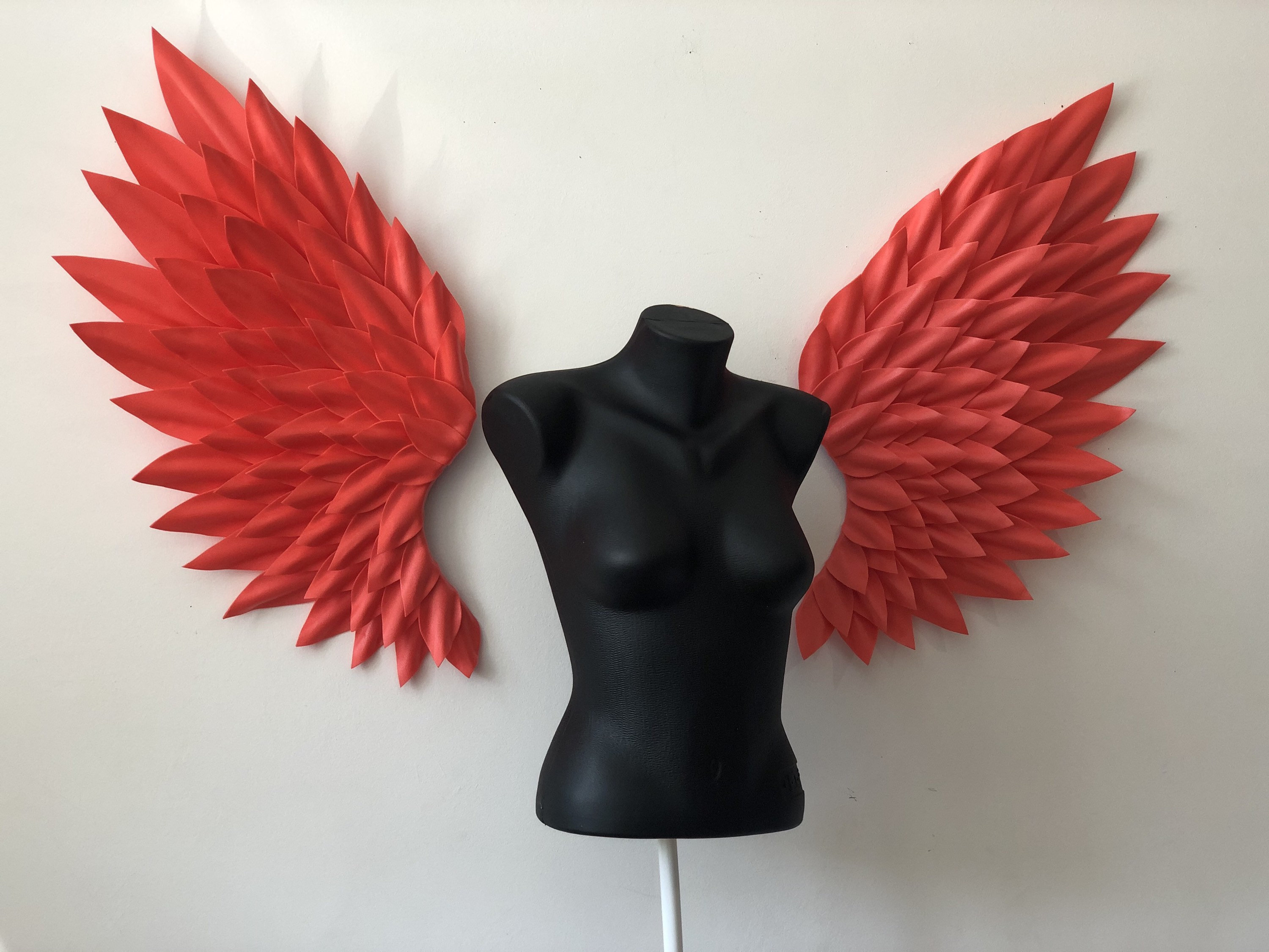 Red Angel Wings Angel Wings Wall Decor Large Angel Wings Etsy