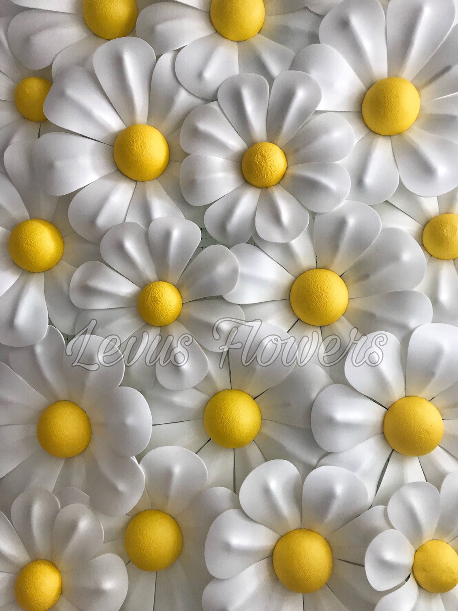 Large Foam Flowers Wall Decor Large Daisy Wall Decor Giant Etsy