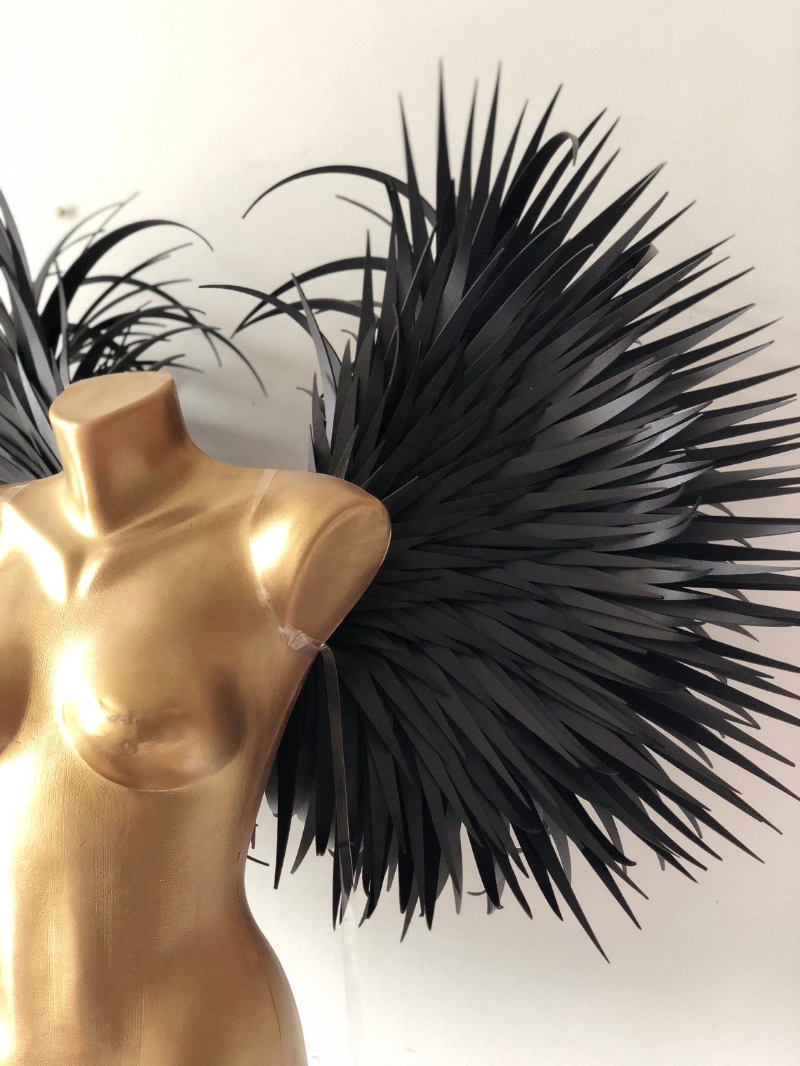 Exclusive black large wings costume Black angel wings Etsy