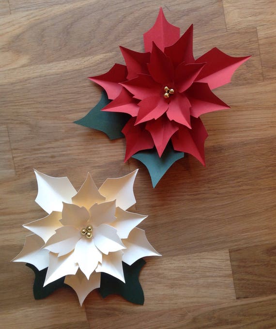 Large Paper Flowersgiant Paper Flowerspaper Poinsettiachristmas Decorationpaper Flower Backdroppaper Christmas Paper Flowerspaper