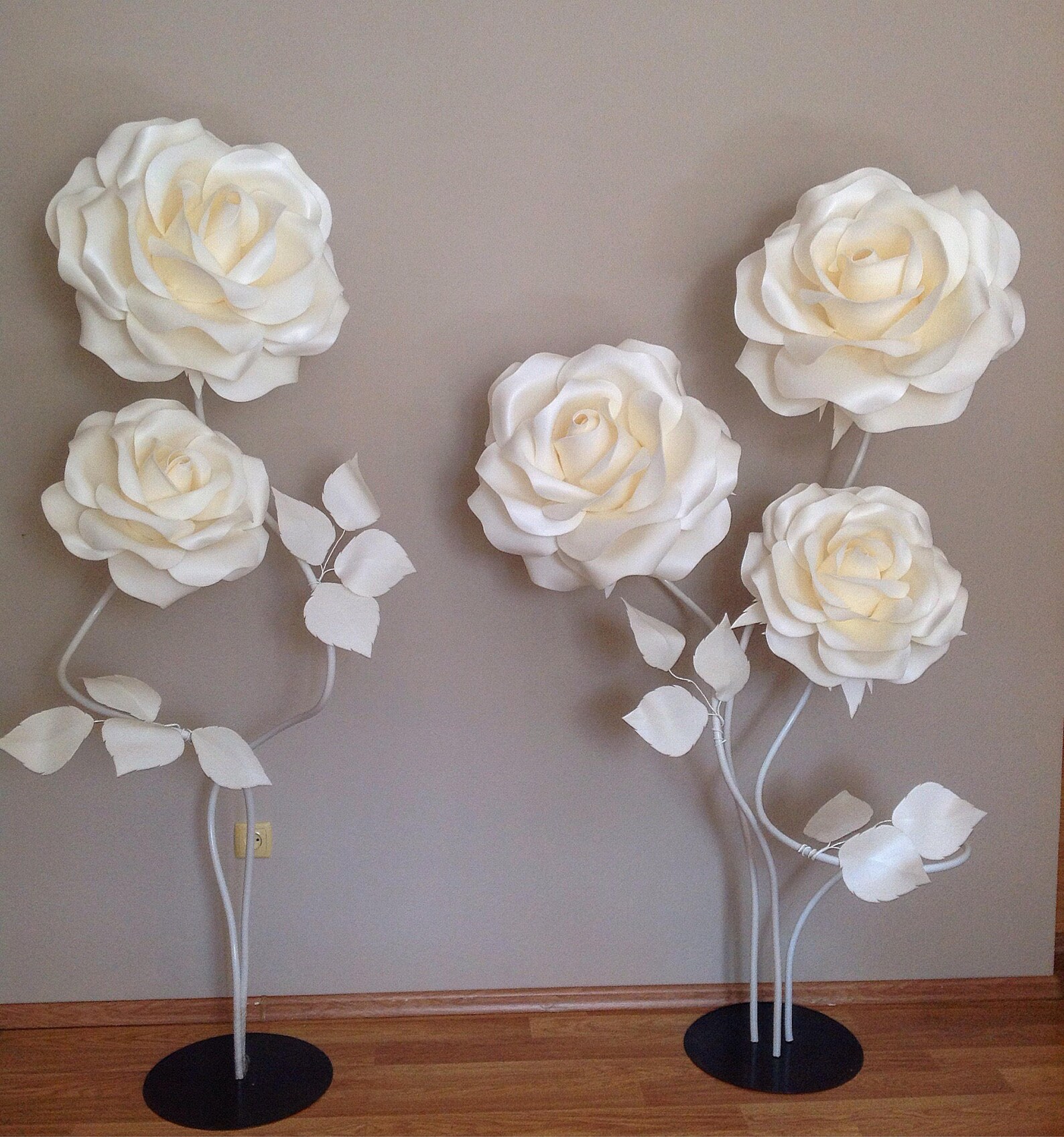 Giant Paper Flowerstem Paper Flowerslagre Paper Etsy