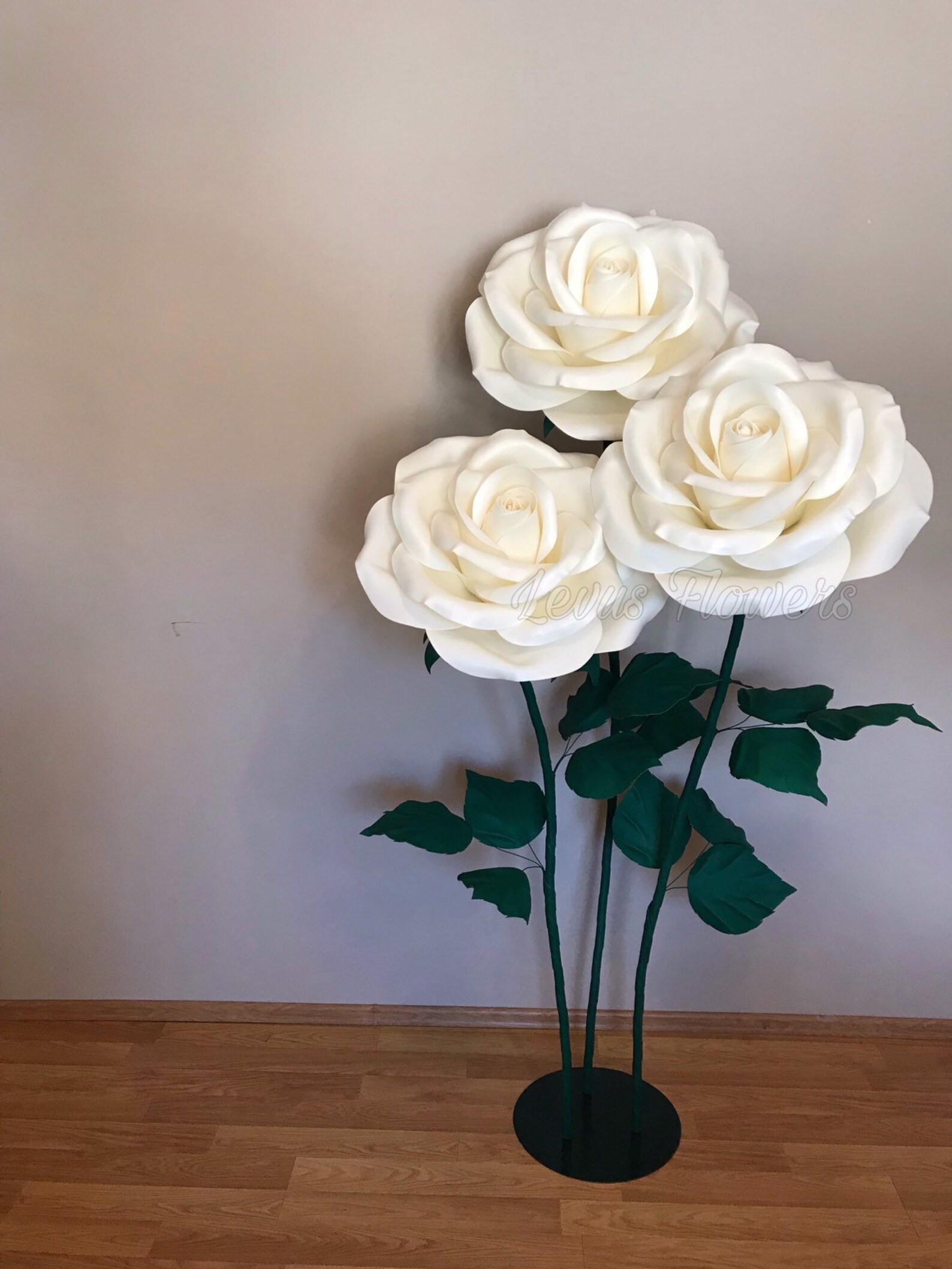 Large foam flowers foam flowers paper flowers with stems etsy