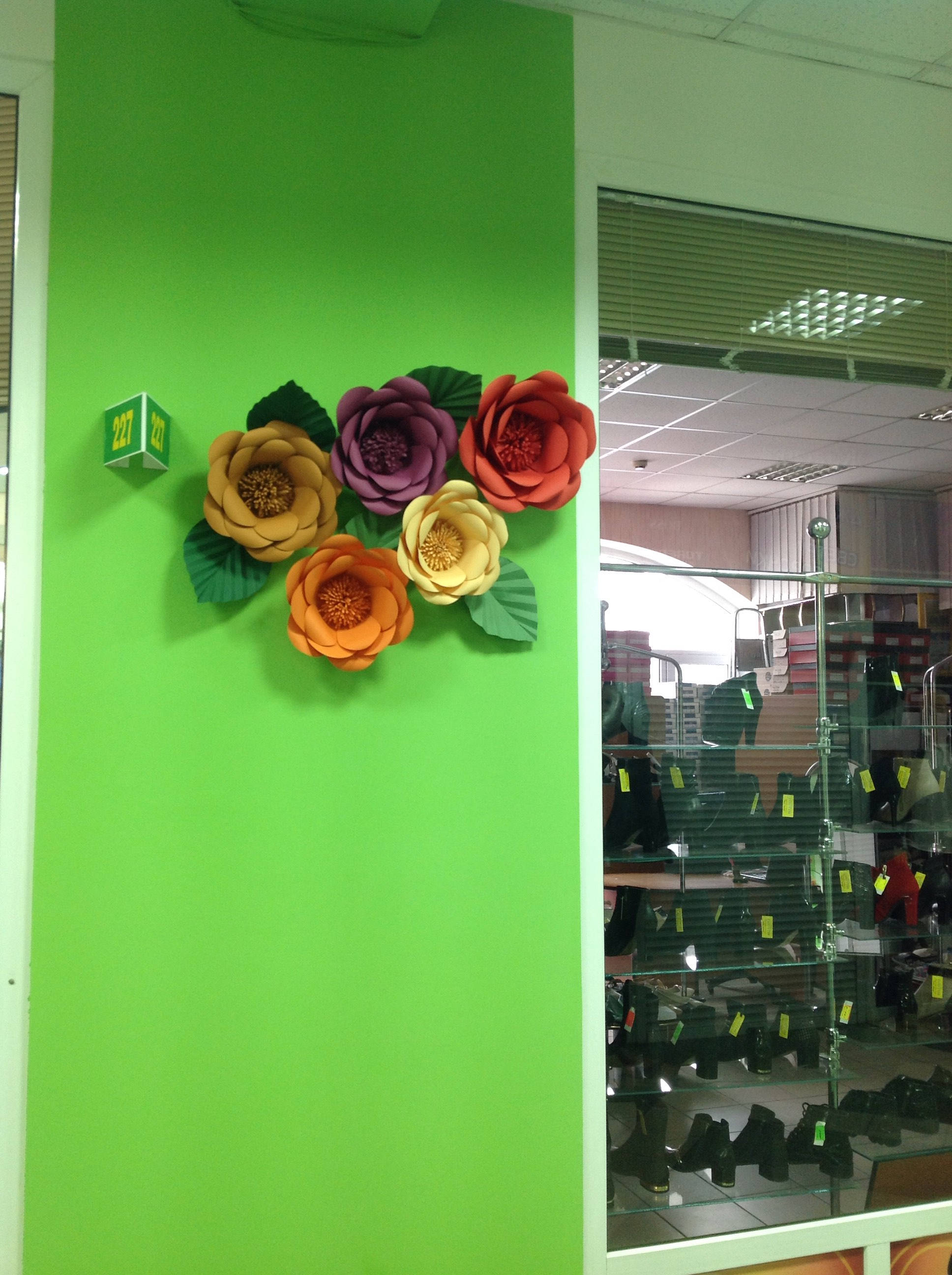 Set Paper Flowers Backdrop Large Paper Flowers Wall Decor Etsy