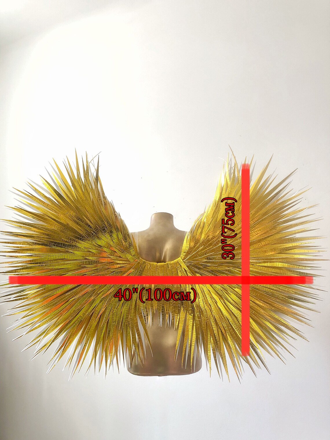 Large gold angel wings costume Angel wings cosplay Large Etsy