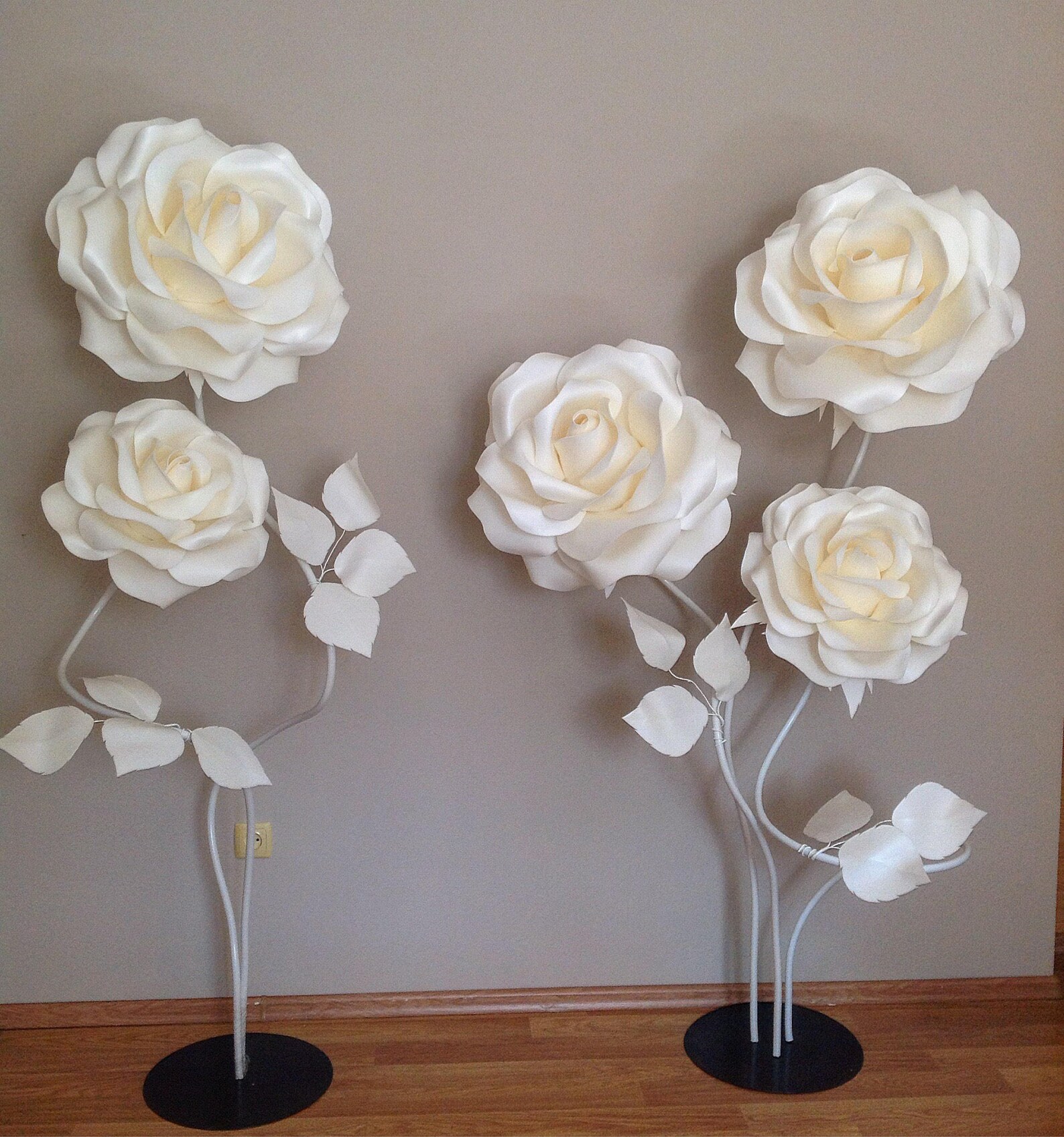 Giant Paper Flowerstem Paper Flowerslagre Paper Etsy