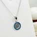 Collier et pendentif Disque de Phaistos en argent sterling et