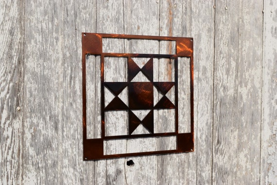 Ohio Star In Log Cabin Quilt Block Open Etsy