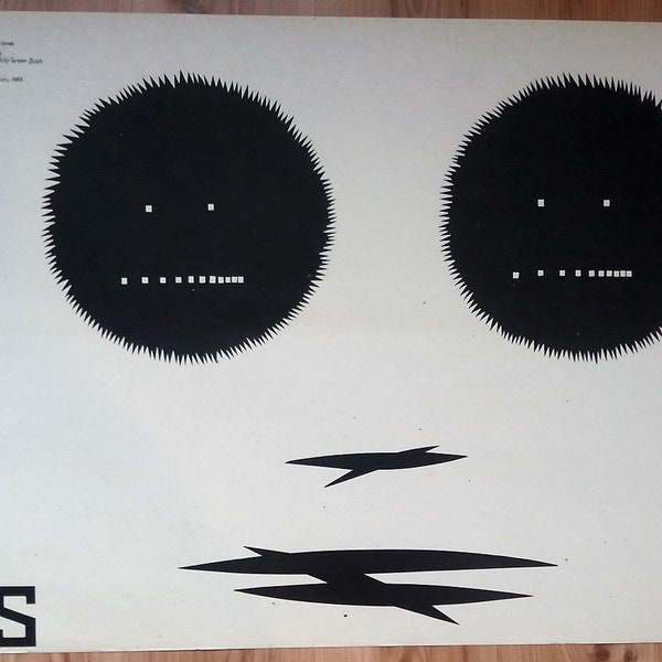 Critters, Vintage Poster, designed by Wasilewski, 1987, Polish Poster, American movie, Killer poster, sci fi, horror, MINIMALIST POSTER, art