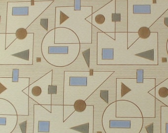 Papel pintado vintage por metros - Papel pintado años 60 - Papel pintado geométrico abstracto años 60 caso 1 caso 10