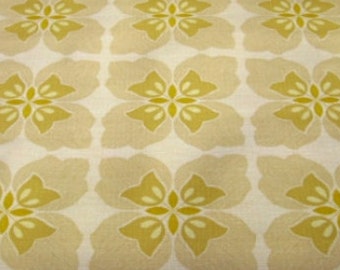 Authentic Original Vintage Wallpapers - Vintage Floral Wallpaper – 1970s Yellow Flower Power, Sold by Meter