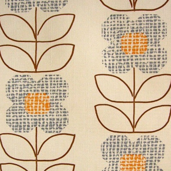 Vintage Wallpaper  by the Metre  - 70s  Wallpaper - Geometric 70s flower  Vinyl Wallpaper white background / cas 1