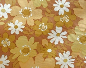 Vintage Wallpaper  by the Metre  - 70s  Wallpaper - JOHANNA  - 70s VINYL Wallpaper | cas anita B