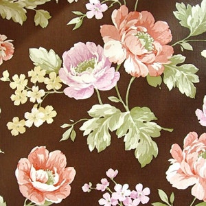 Vintage Wallpaper  by the Metre  - 70s  Wallpaper - Brown background flower wallpaper | cas anita A