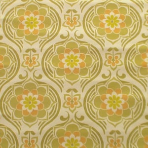 Carta da parati vintage originale al metro - carta da parati floreale vintage anni '70 / su4