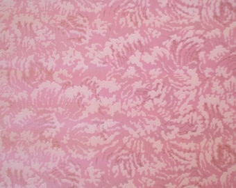 Papeles pintados vintage originales y auténticos - Papel pintado floral vintage rosa - Estilo minimalista de los años 70