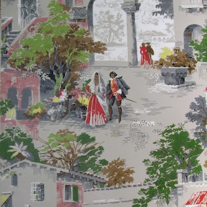 Vintage Wallpaper  by the metre -  40s  Wallpaper - Vintage wallpaper from 50s from Denmark