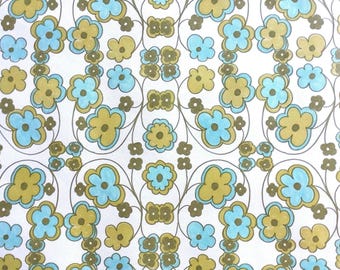 Authentic Original Vintage Wallpapers - Vintage vinyl 70s Wallpaper. By the meter