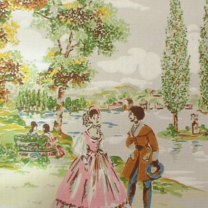 Vintage Wallpaper  by the Metre  - scene 40s Wallpaper - su15