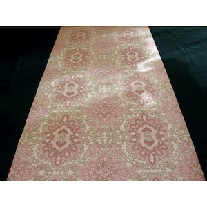 Vintage Wallpaper  by the Metre  - 70s  Wallpaper - Geometric Damask 70s Vinyl Wallpaper  | cas 124