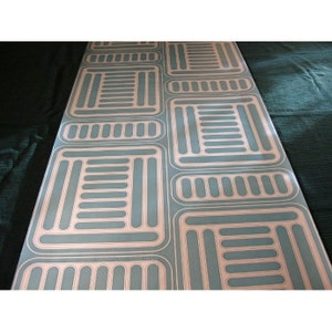 Vintage Wallpaper  by the Metre  - 70s  Wallpaper - Mylar design 70s Wallpaper / cas 110