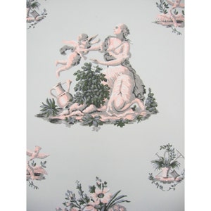 Vintage Wallpaper  by the metre -  1930s  Wallpaper - Antique  1930s Wallpaper