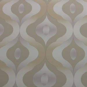Vintage Wallpaper  by the Metre  - 70s  Wallpaper - Vintage geometric onion wallpaper from 70s / cas 10