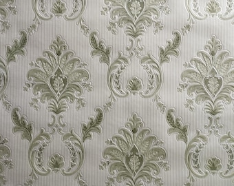 Authentic Original Vintage Wallpapers - Vintage embossed 60s 70s Wallpaper. By the meter