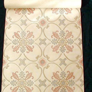 Carta da parati vintage al metro - Carta da parati anni '70 - Carta da parati vintage anni '70 w Rilievo / cas 129