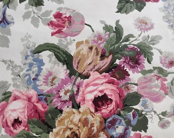 Authentic Original Vintage Wallpapers - Vintage floral Wallpaper, Sanderson 1950s, Sold by the Meter