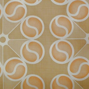 Vintage Wallpaper  by the Metre  - 70s  Wallpaper - geometric vintage wallpaper | cas 7
