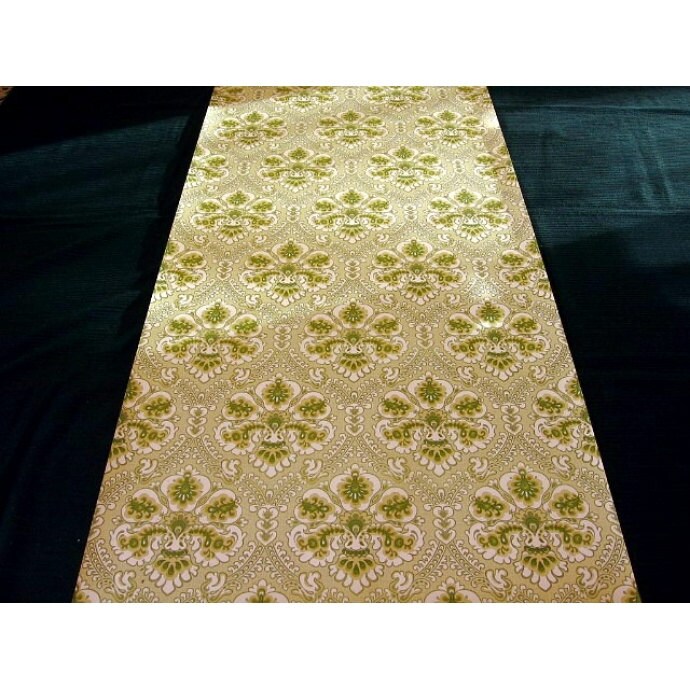 Authentic Original Vintage Wallpapers - Vintage Green Damask Wallpaper ...