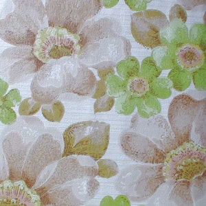 Vintage Wallpaper  by the Metre  - 70s  Wallpaper - 70s Floral wallpaper | cas 113