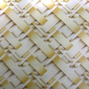 Vintage Wallpaper  by the Metre  - 70s  Wallpaper - 70s Geometric wallpaper  / cas 12