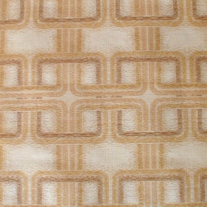 Carta da parati vintage originale al metro - carta da parati marrone geometrica vintage anni '70 / su21-