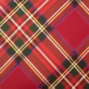 Carta da parati vintage al metro - tartan anni '50 - '60 Carta da parati Sanderson - cas su 6 - 8