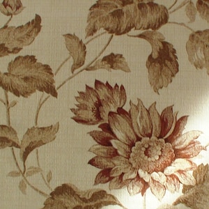 Original Vintage Wallpaper  by the Metre  -  vintage brown flowers 70s Wallpaper | 2021
