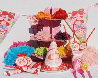 Strawberry Shortcake Party Decorations Kit Strawberry Picnic Party