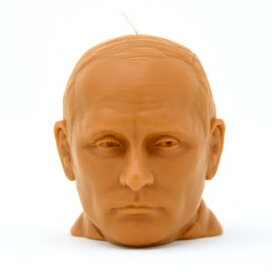 Vladimir Putin head candle looks like the president and dictator of Russia is a great gift for Russians