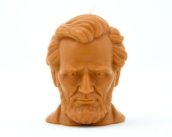 Abraham Lincoln head candle