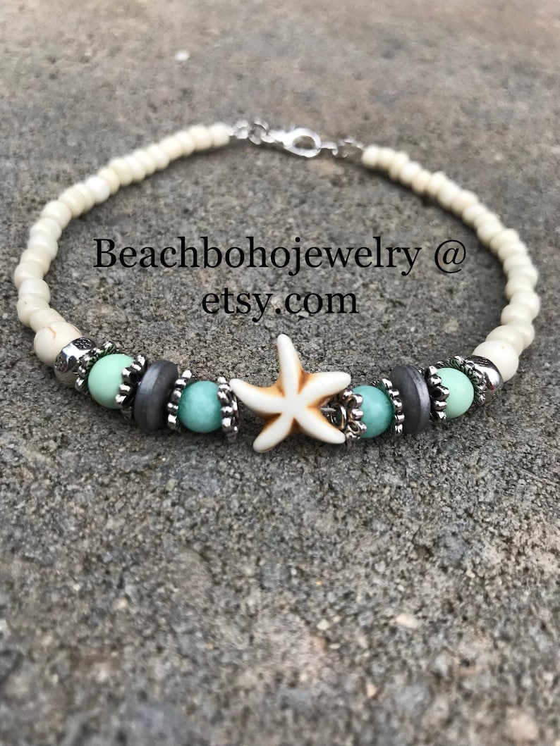Ankle Bracelet Beach Anklet Starfish Anklets Womans Anklet | Etsy