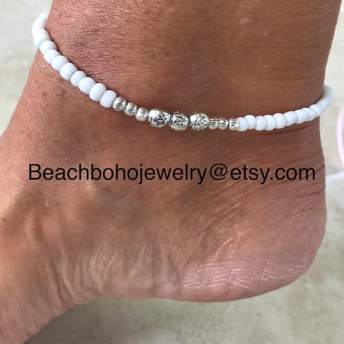 Anklets for Women Beach Wedding Anklet Beach Bride Anklets Etsy
