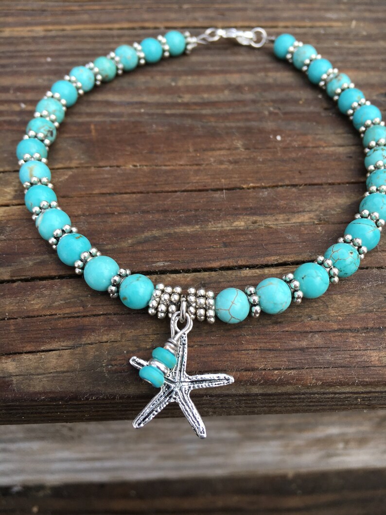 Ankle Bracelet Beach Anklet Starfish Anklet Ankle Jewelry Etsy